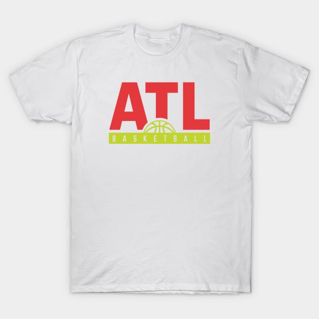 Atlanta Basketball Fan Tee T-Shirt by Fresh Fan Tees